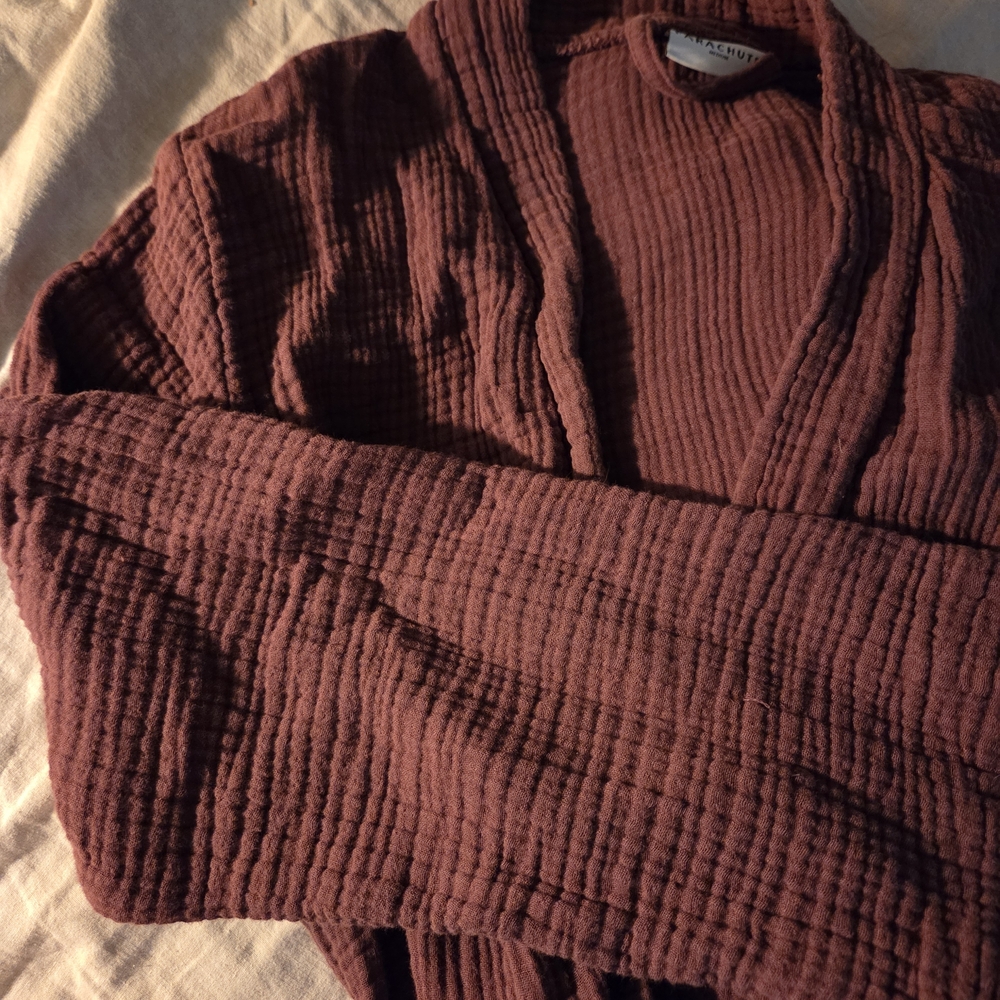 Parachute Deep Red Women's Robe - Picture 2 of 3